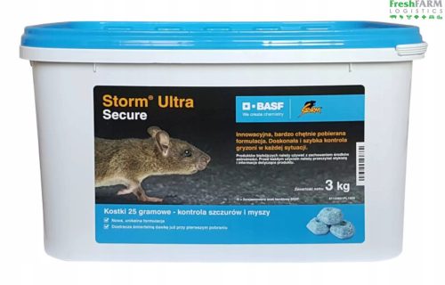  Силна отрова Storm Ultra отрова за плъхове и мишки BASF кубчета 3кг