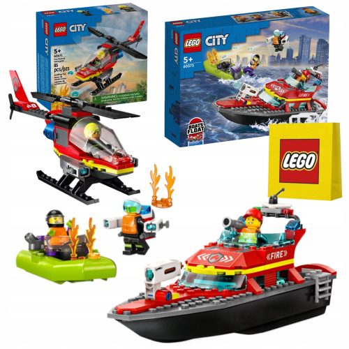  LEGO City 60373 Fireboat + 2 други продукта