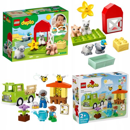  LEGO Duplo 10949 Селскостопански животни + LEGO Duplo 10419 Грижа за пчели и кошери