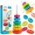  УСУКАНА ПИРАМИДА MONTESSORI RAINBOW TOWER ОБРАЗОВАТЕЛНА НАЙ-ГОЛЯМАТА XXL 41CM