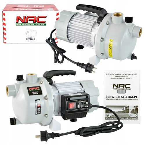  NAC 1000 W повърхностна помпа 4500 l/h