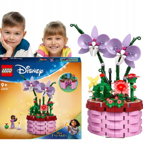  LEGO Disney 43237 Саксия за цветя Изабел + картички за рожден ден за дете Картичка за рожден ден