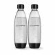  X2 БУТИЛКИ ЗА ВОДА SODASTREAM FUSE 1L - ЧЕРНИ 2 ОПАКОВКИ