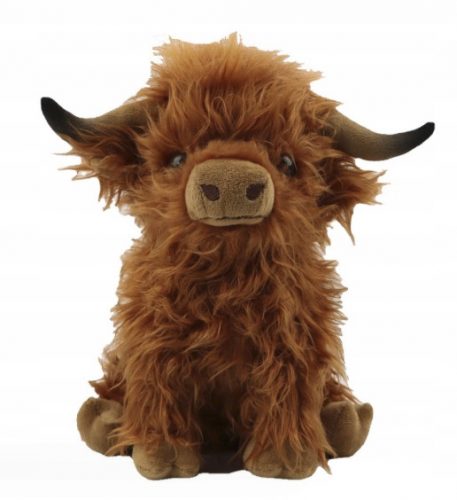  ПЛЮШЕНА ИГРАЧКА КАФЯВА ШОТЛАНДСКА КРАВА ТАЛИСМАН ИГРАЧКА ЗА ДЕЦА HIGHLAND COW