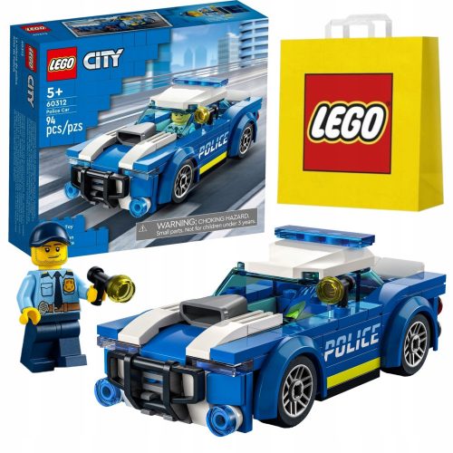  LEGO City 60312 Полицейска кола + LEGO хартиена чанта