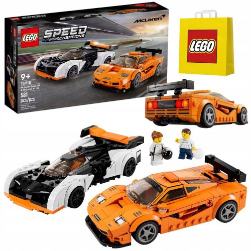  LEGO Speed Champions 76918 McLaren Solus GT и McLaren F1 LM + LEGO Paper Bag