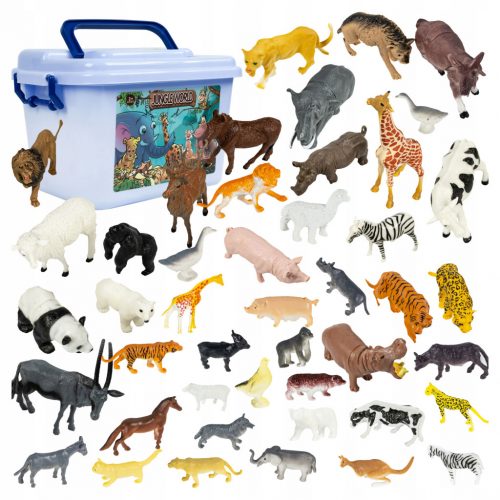  ФИГУРКИ ЖИВОТНИ ZOO ANIMALS КОМПЛЕКТ ФИГУРКИ WILD SAFARI BOX 58 EL