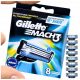  Gillette Mach 3 пълнители за ножчета за самобръсначка Mach3 8 броя ефективни