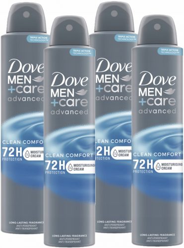  Dove Men+Care Clean Comfort Спрей против изпотяване 4х200 мл