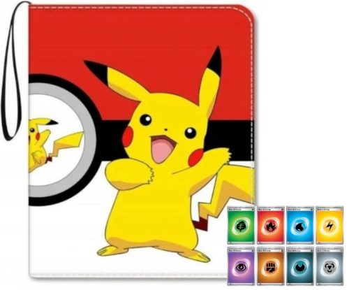  Албум за държач на Pokemon Card за 400 карти + 8 оригинални енергийни карти