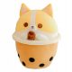  ПЛЮШЕНА ИГРАЧКА ТАЛИСМАН BUBBLE TEA SWEET DOG КУЧЕ В ЧАША KAWAII 45 cm