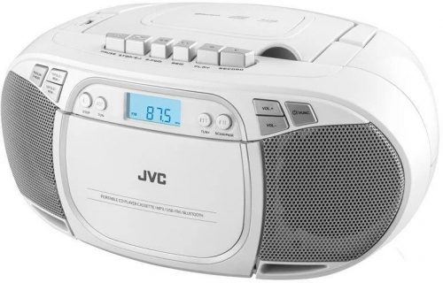  JVC Boombox RC-E451W CD плейър бял AUX USB MP3 FM BLUETOOTH