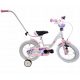  Детски велосипед Midex BIKE FOR GIRL SIDE WHEELS GUIDE 14" колело бяло