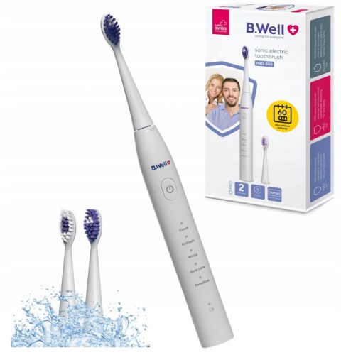  B.WELL PRO-850 Звукова електрическа четка за зъби Бяла