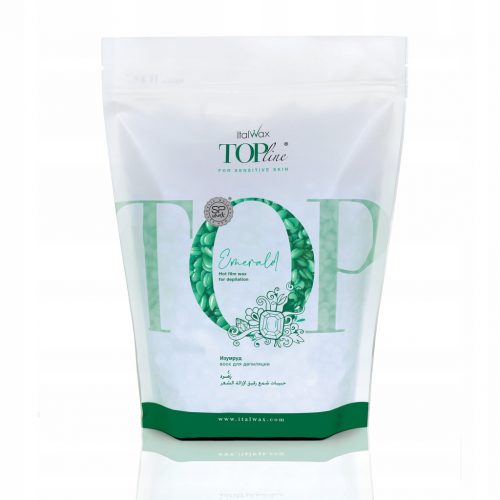  ItalWax Твърд восък за депилация на гранули TOP LINE EMERALD drops 750g