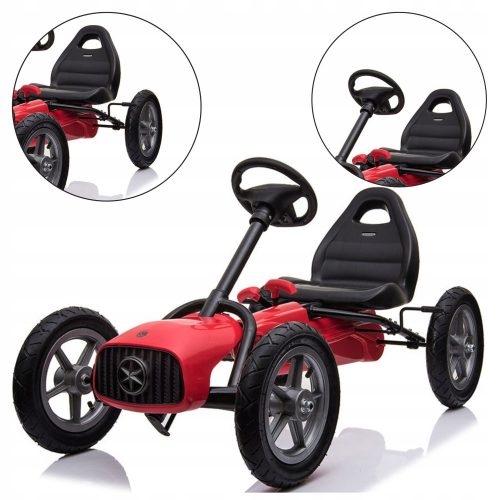  BABY MIX BUGGY GO KART С ПЕДАЛИ ГОЛЕМИ, ИЗДЪРЖЛИВИ ДО 50KG, ЧЕРВЕНИ