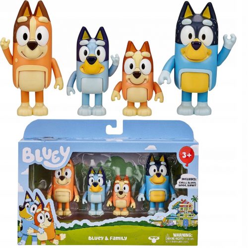  Moose Toys Bluey Bluey & Family комплект фигурки 4 бр.