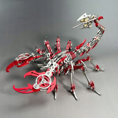  Floatingcity 3D Metal Red Scorpion модел механична играчка за насекоми Подарък