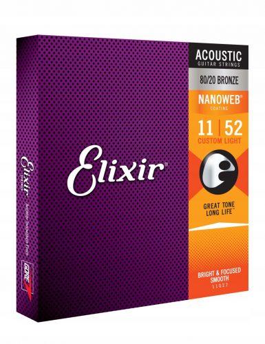  Elixir NanoWeb Phosphor Bronze струни 11-52 16027