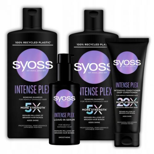  Syoss Intense Plex Комплект за грижа за силно увредена коса 4 бр.