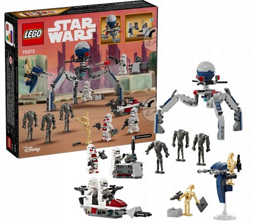  LEGO Star Wars 75372 Боен пакет Clone Trooper и Battle Droid