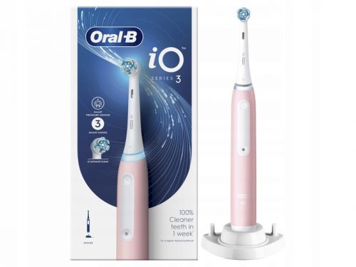  Електрическа четка за зъби Oral-B iO 3 Pink, създадена с технологията на Braun