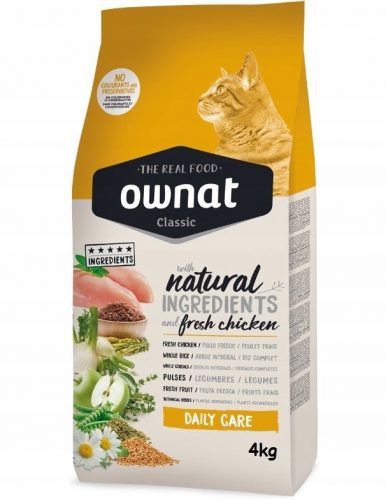  Ownat Cat Daily Care 4 кг с Пиле Daily Суха храна за котки