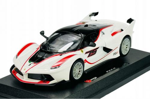  BBURAGO FERRARI FXX K БЯЛО 1:24 НОВ МЕТАЛЕН МОДЕЛ 26301