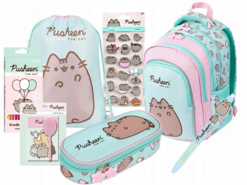  Pusheen The Cat училищен комплект раница молив чанта аксесоари