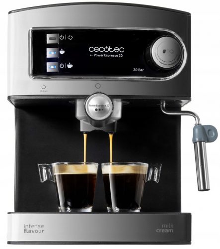  Cecotec Power Espresso 20 850 W портафилтър еспресо машина сребристо/сиво