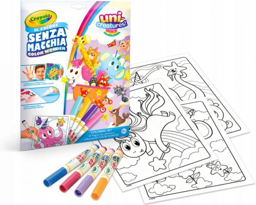  CRAYOLA- Комплект за оцветяване Color Wonder с 18 страници и 4 маркера без