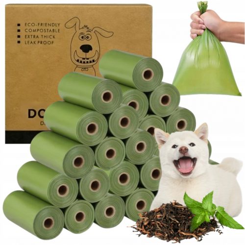  ТОРБИЧКИ за кучешки екскременти Biodegradable Eco Poop bags 480 бр.