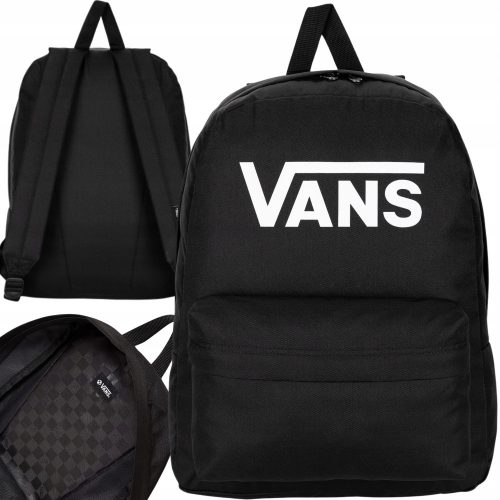  Градска раница Vans Skool Print Backpack Black VN000H50BLK1 черна