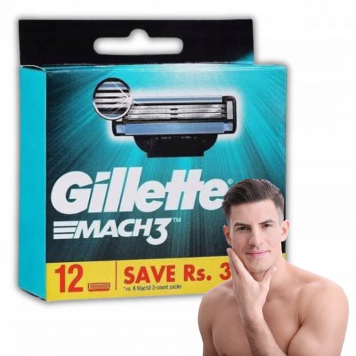  Gillette Mach3 касети за самобръсначка 12 бр.