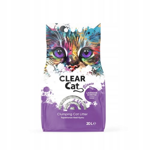  Clear Cat Blanco Lavender бентонитова постеля 20л