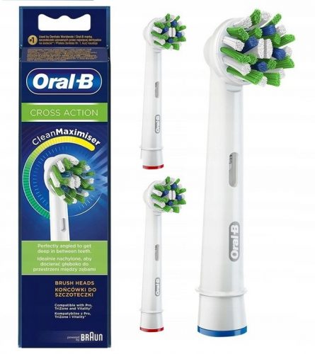  Глави за електрическа четка за зъби Oral-B CrossAction EB-50-3 3 бр