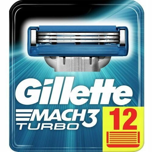  Gillette Mach3 Turbo касети за самобръсначка 12 бр.