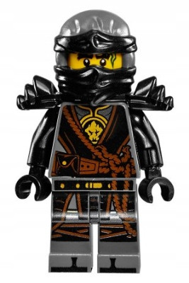  НОВО LEGO Ninjago: COLE - Hands of Time, черна броня njo280 фигура с 70623