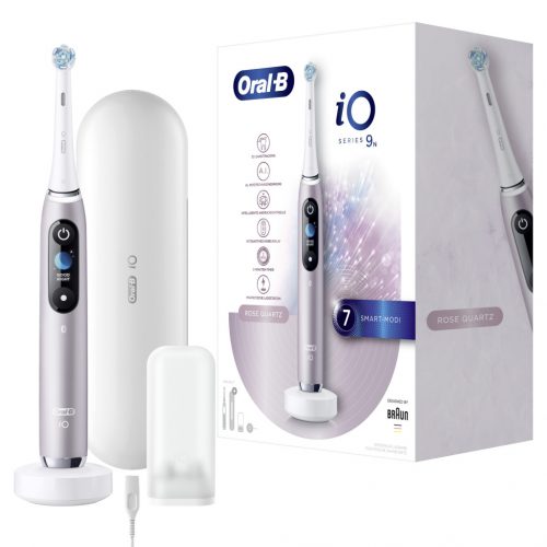  Oral-B iO Series 9 Магнитна електрическа четка за зъби с розов розов кварц