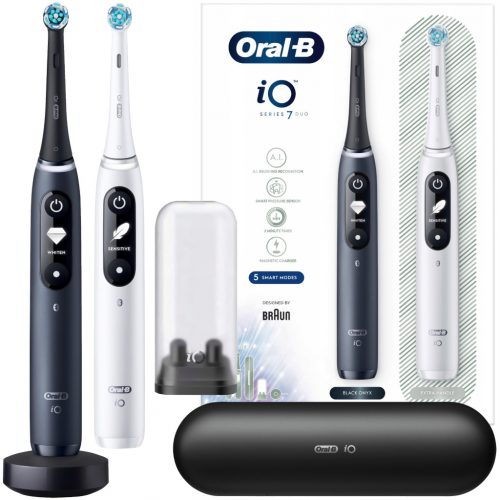  Oral-B iO Series 7 Duo магнитна четка за зъби бяла и черна