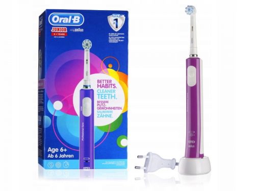  Oral-B Junior електрическа четка за зъби от 6 години лилава