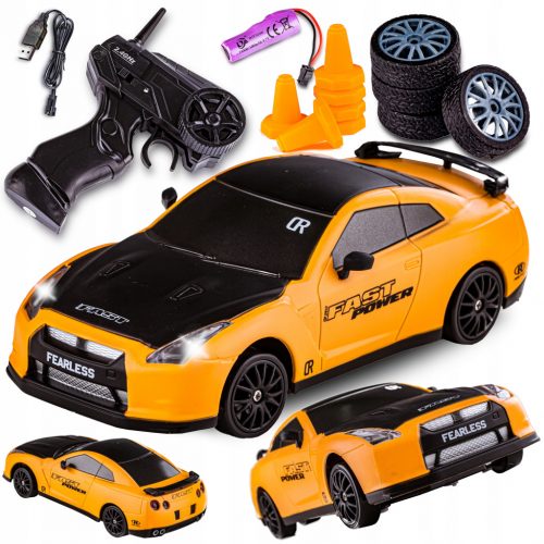  Автомобил ДРИФТ Автомобил NISSAN GTR 4x4 2.4GHz 1:24