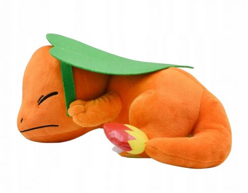  Charmander POKEMON GO MASCOT LARGE плюшена играчка, 27 см, спи под листо