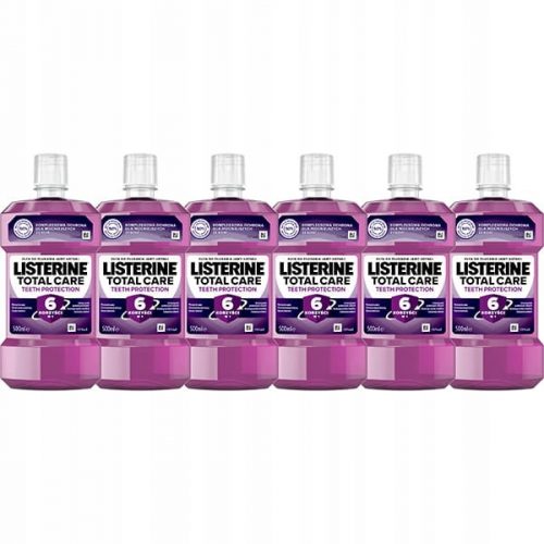  Води за уста Listerine Total Care 500 мл х 6 бр