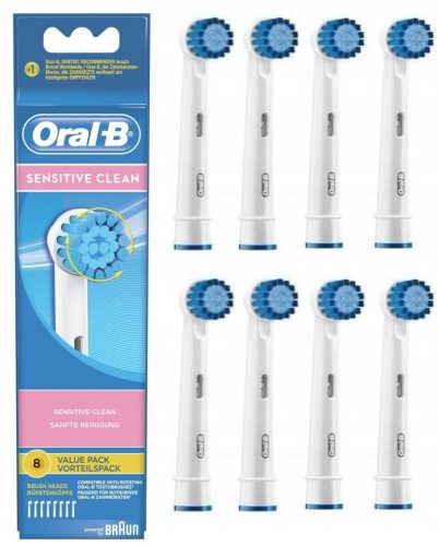  Oral-B Sensitive Clean глави за четки за зъби 8 бр