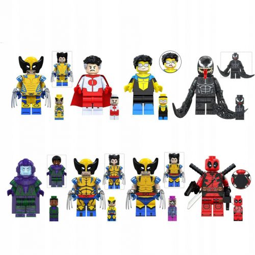  2024 НОВИ Building Blocks Фигура DEADPOOL 3 И WOLVERINE КОМПЛЕКТ ОТ 8