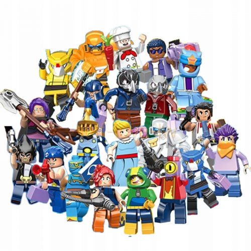  Фигурки Brawl Stars Leon GAME BLOCKS SET 20 БР. нови