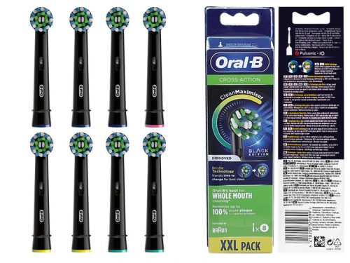  8ST BRAUN ORIGINAL ORAL-B CROSS ACTION EB50 ЧЕРЕН