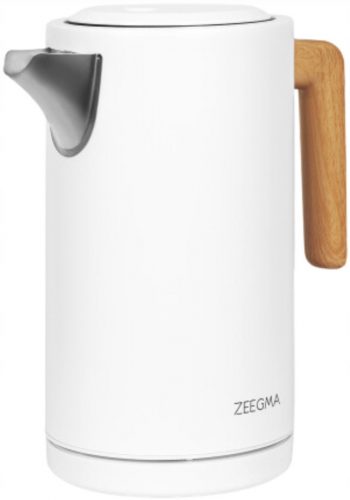  Електрическа кана Zeegma ZE-KETLEE WHITE WOOD 2200 W 1.7 l бяла