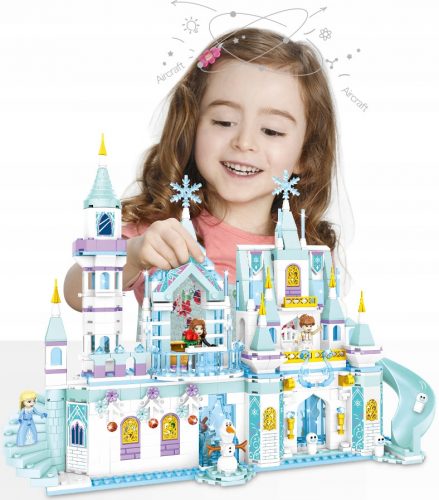  Блокове Frozen ELZA Crystal Castle Ice Palace Elsa Anna Olaf